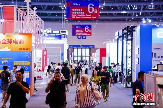 展会“丝路电商”展区。主办方 供图