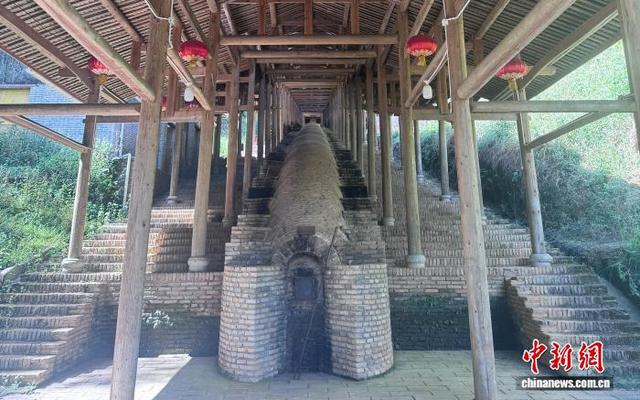 获得“最长的传统建盏龙窑”吉尼斯世界纪录称号的传统建盏龙窑。贵稀堂供图