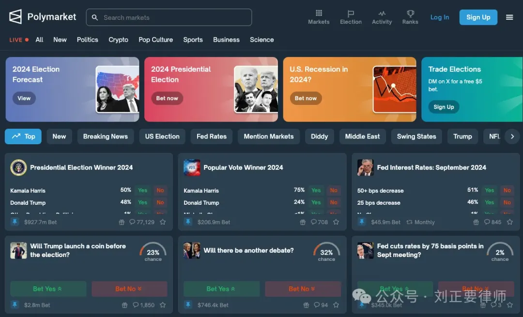 （图片来源：Polymarket 官网截图）
